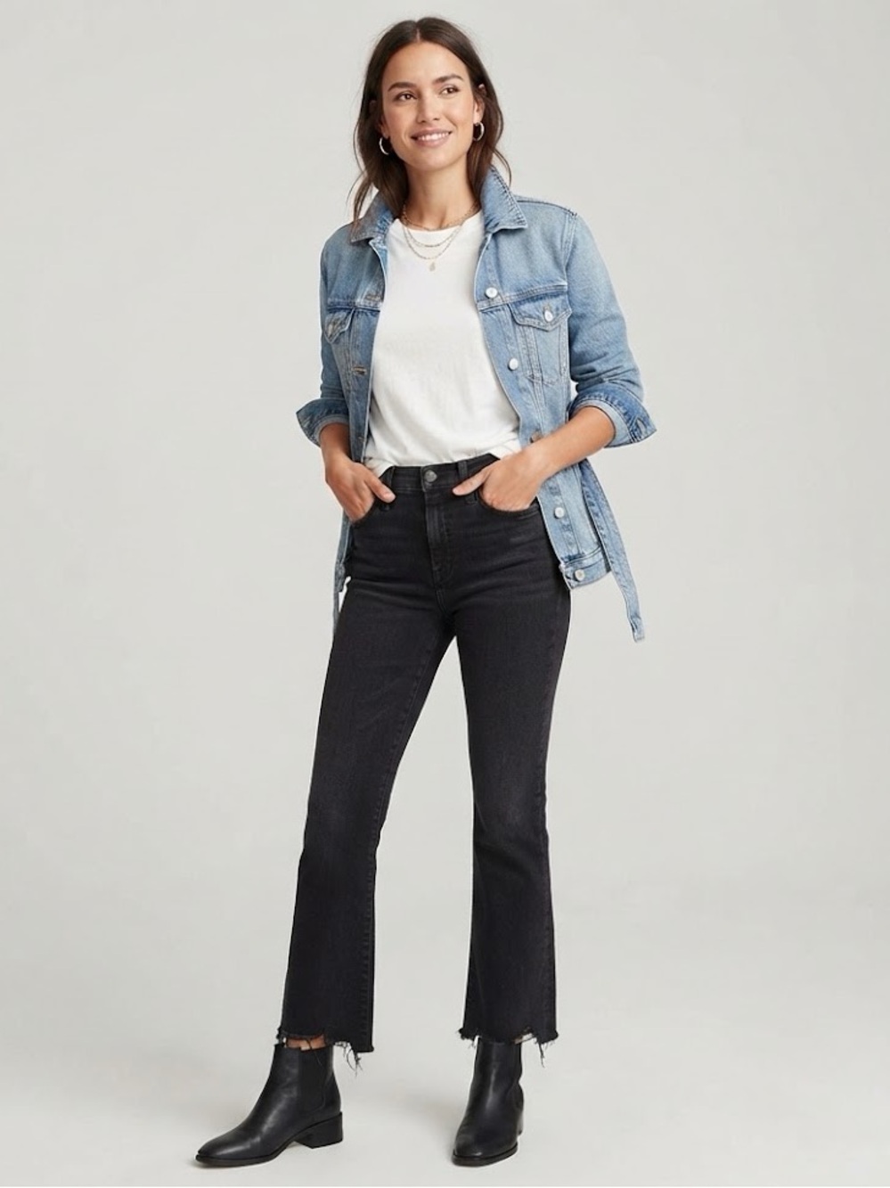 Madewell Cali Denim-Boot size 28 Black bootcut Jeans
